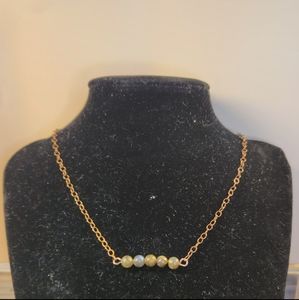 Labradorite and Copper Beaded Necklace